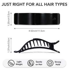 Amlaidu clip holding a half-up hairstyle, neat everyday styling benefit