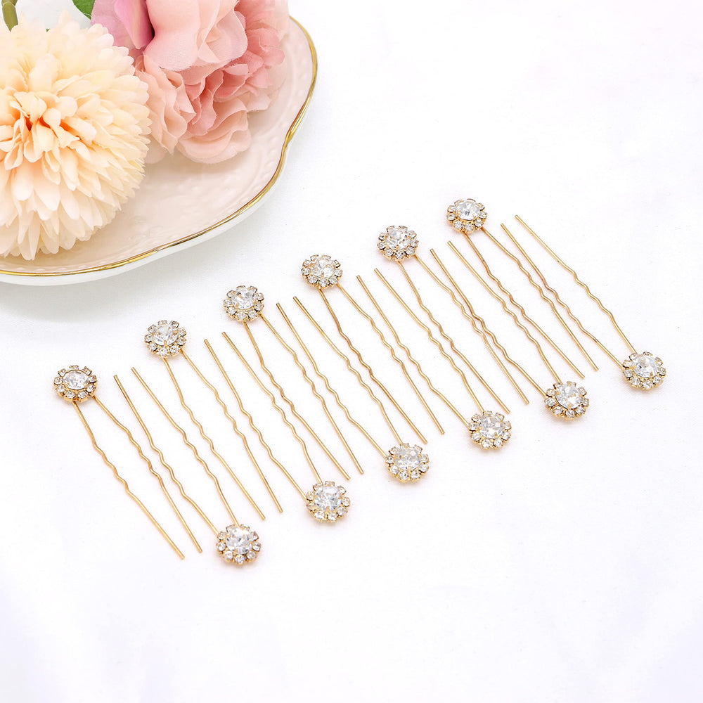 Ammei Headpiece close-up rhinestone detail highlighting sparkle and visual impact