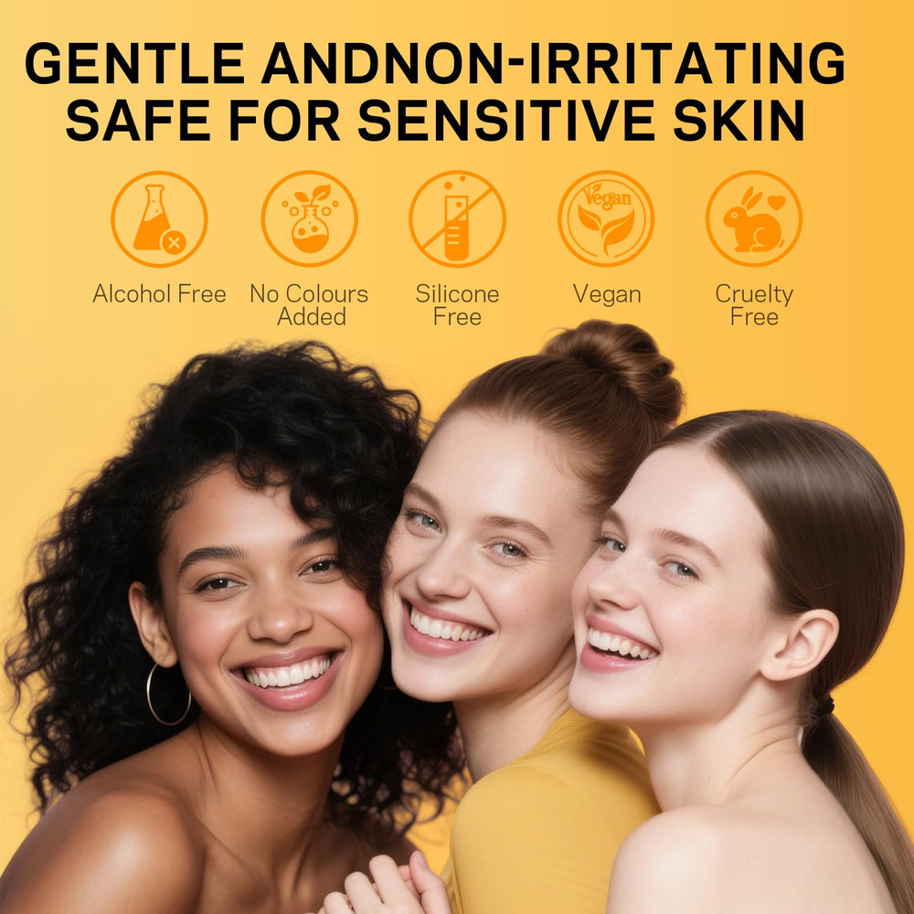 AMOADO after-treatment skin appearing smoother and refreshed