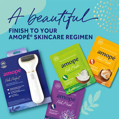 Amope bottle next to hand to show 3.5 fl oz scale and portability