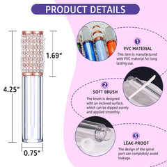 AMORIX wand applicator close-up demonstrating soft doe-foot for even gloss application