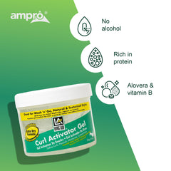 AMPRO product label and size for scale with ingredient highlights for benefits