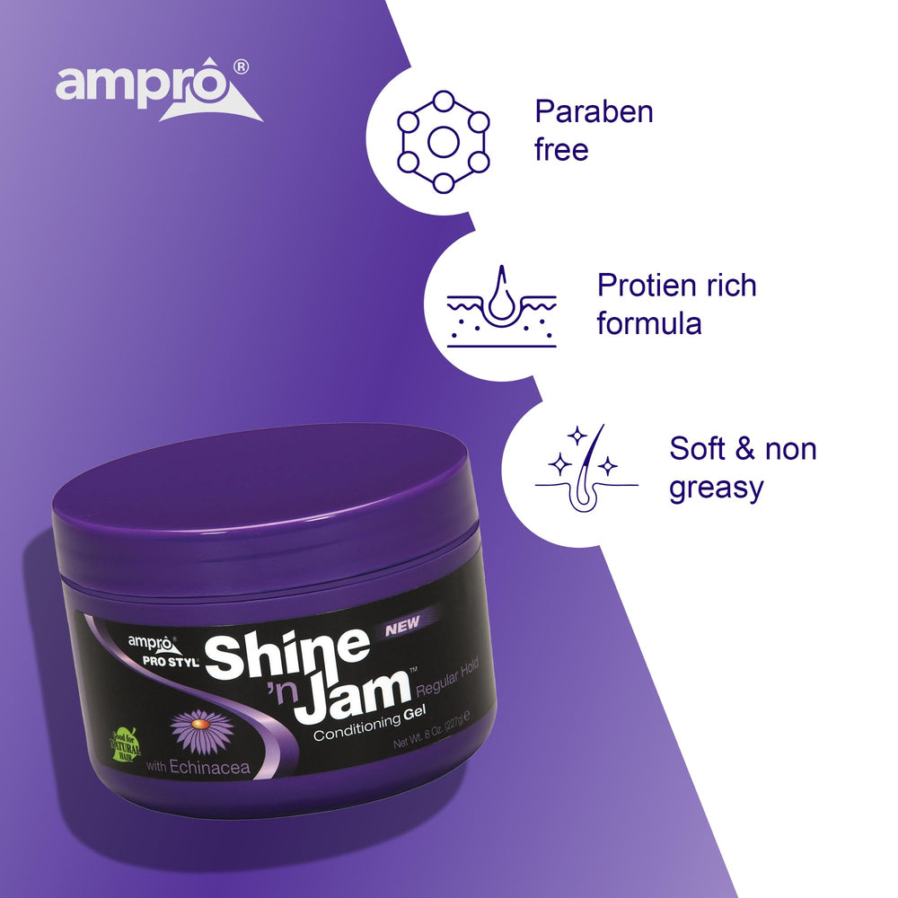 AmPro used in a styling session creating sleek ponytail with healthy shine