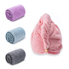 Amrules front packaging of four color towel turbans showing variety and convenience
