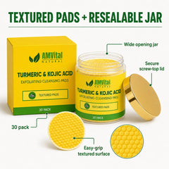 AMVital open container with stacked pads highlighting travel readiness