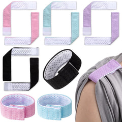 Amylove front view of packaged sleeve holders showing colors and count, easy organization benefit