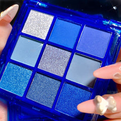 AMY'S DIARY open palette revealing navy and royal blue shades for versatile looks