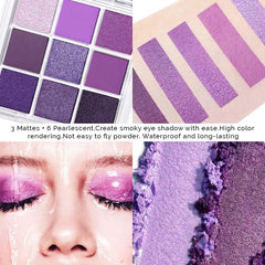 AMY'S DIARY eyeshadow applied on model eye demonstrating blendability benefit