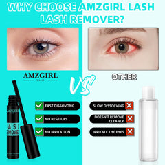 AMZGIRL LASH included brush beside bottle for gentle lifting and easier glue removal