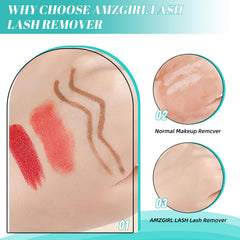 AMZGIRL LASH bottle in palm showing travel-ready compact convenience