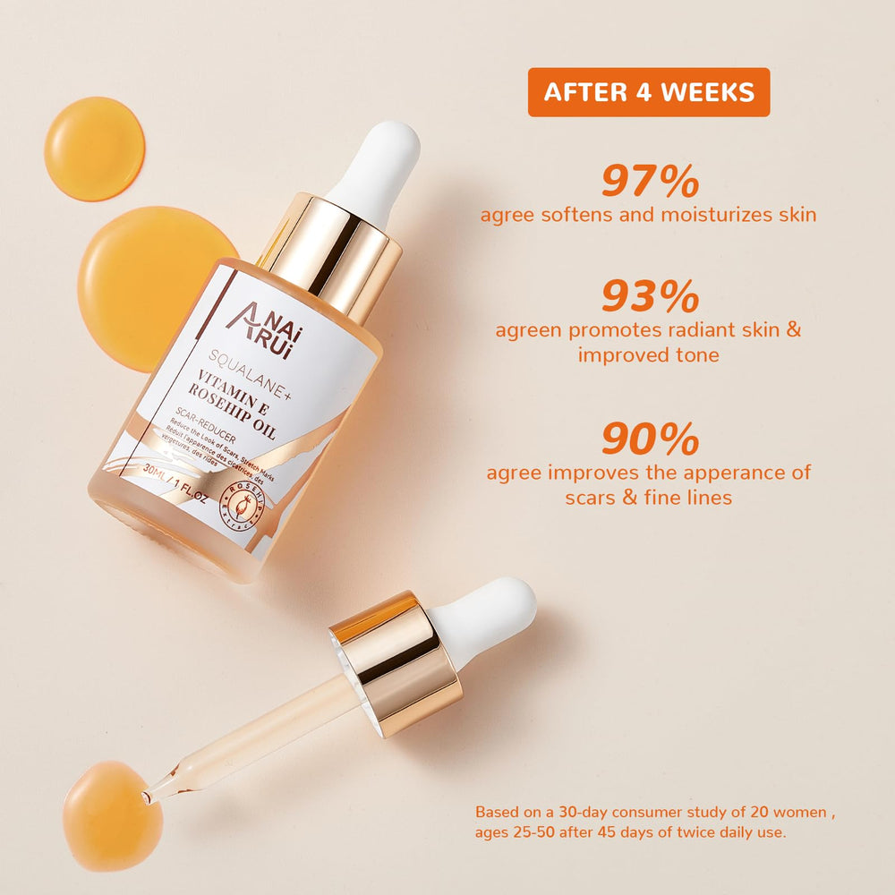 ANAI RUI oil applied on skin illustrating softer, hydrated skin benefit