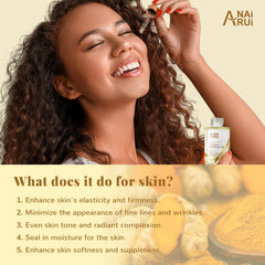 ANAI RUI oil texture close-up showing silky finish and non-greasy feel
