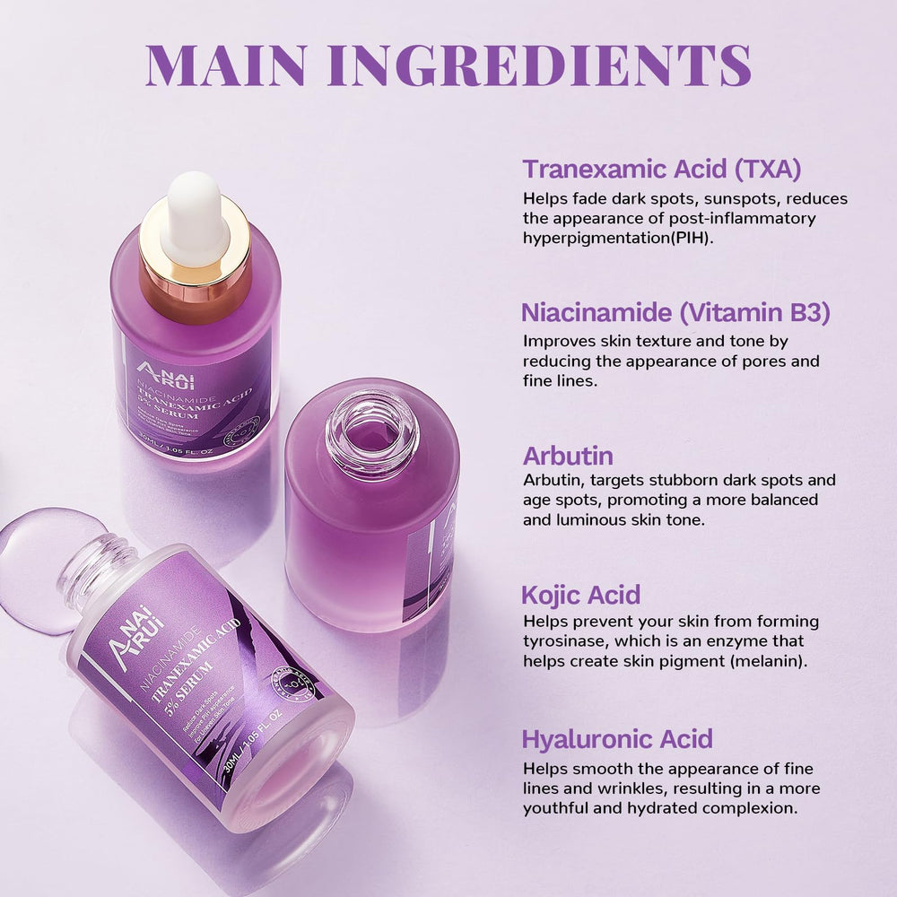 ANAI RUI texture close-up of clear serum highlighting hydrating, fast-absorbing finish