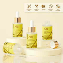 ANAI RUI travel bottle in toiletry bag showing portability