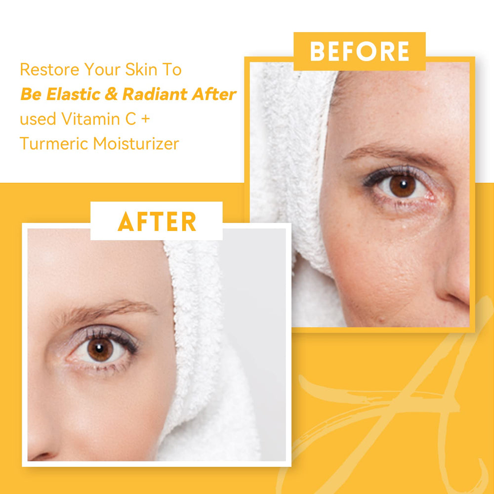ANAI RUI vitamin C and aloe collage illustrating soothing and brightening benefits