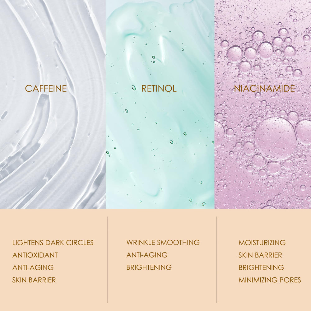 ANAREAL in-use application with roller smoothing under eye