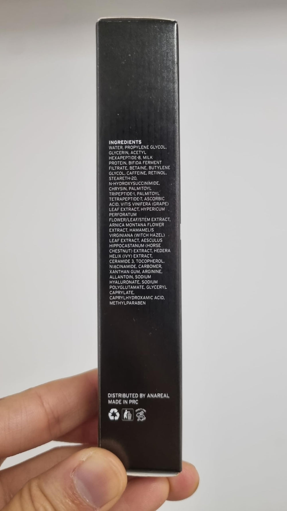 ANAREAL staged bathroom scene showing daily skincare routine