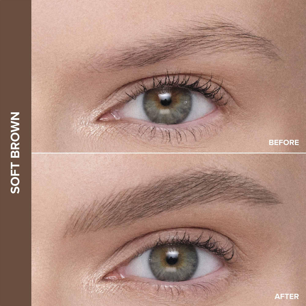 Anastasia Beverly Hills swatches on skin demonstrating Soft Brown blendability and natural finish