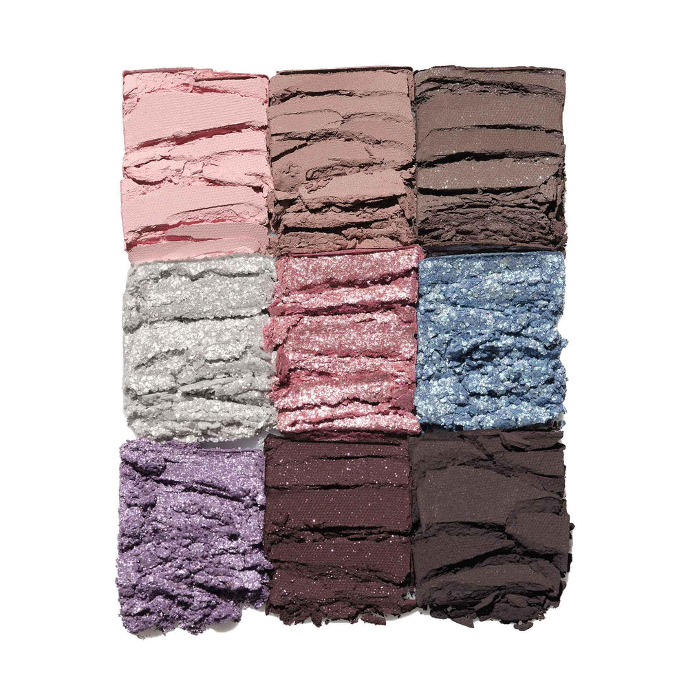 Anastasia Beverly Hills mini sugar palette metallic shade swatched for luminous lid impact