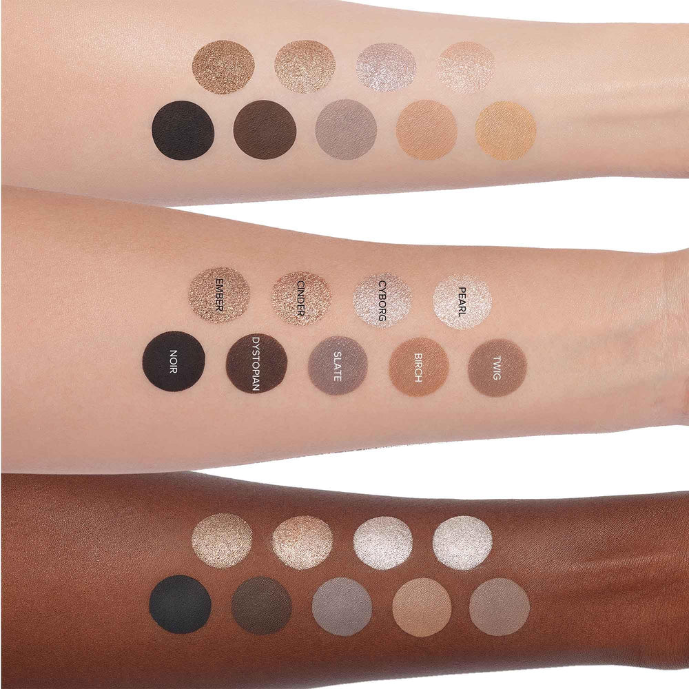 Anastasia Beverly Hills mini palette inside a compact makeup bag for travel convenience
