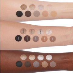 Anastasia Beverly Hills mini palette inside a compact makeup bag for travel convenience