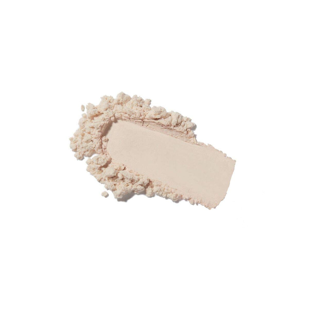 Anastasia Beverly Hills vanilla powder swatch showing ultra-fine texture and blur effect