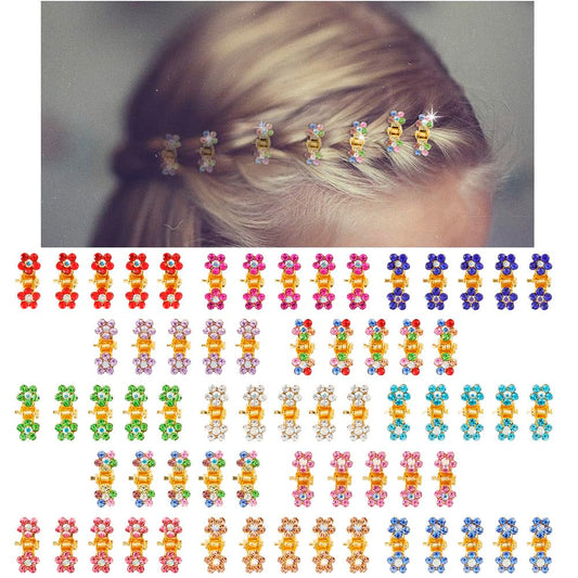 ANBALA front packaging showing 65 colorful mini rhinestone clips and tubes