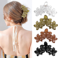ANBALA front view of four flower clips showing neutral colors and style benefit