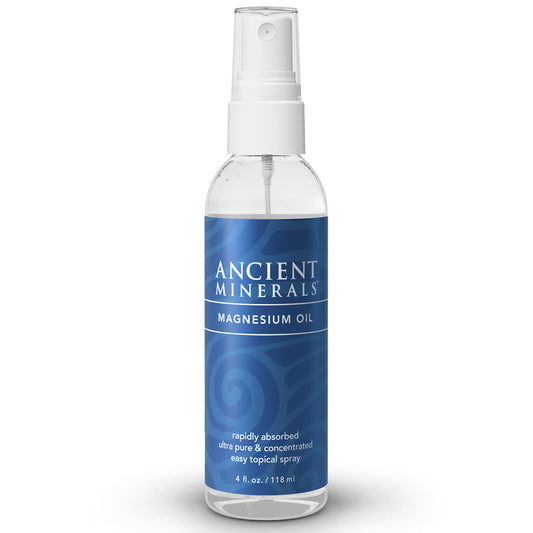 Ancient Minerals front label showing product name and purity benefit