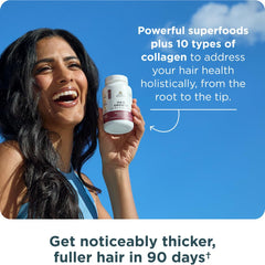 Ancient Nutrition capsule in hand for size comparison, emphasizes simple two-a-day convenience
