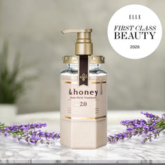 & Honey shampoo pump close-up for easy dispensing and precise use