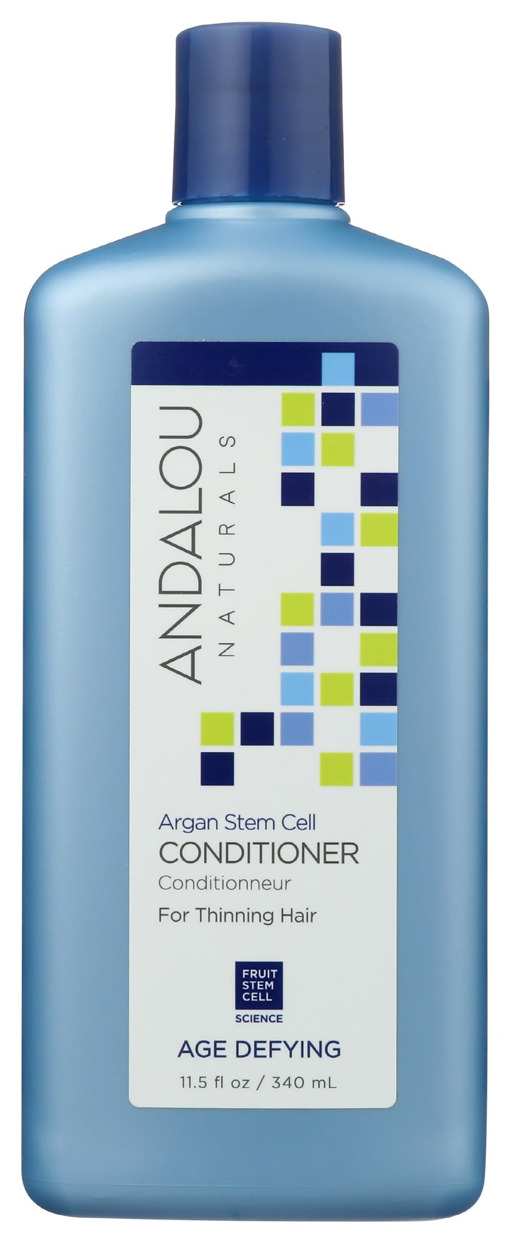 Andalou Naturals bottle front view shows product and strengthens hair