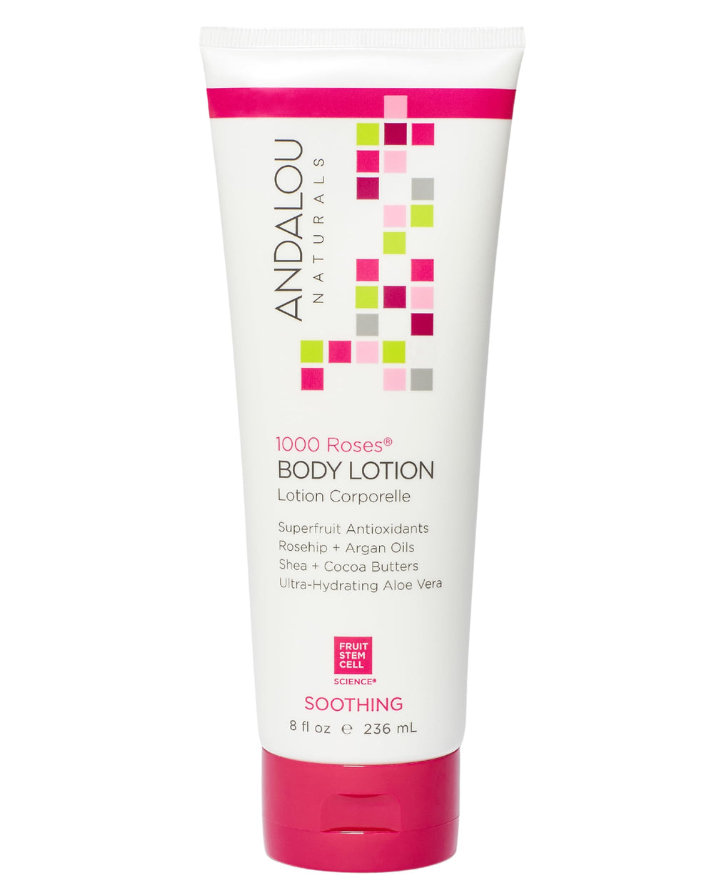 Andalou Naturals front packaging showing bottle and branding for easy identification