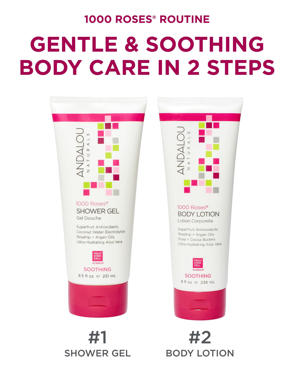 Andalou Naturals creamy lotion texture close-up demonstrating smooth spreadability