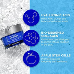 Andalou Naturals application with fingertip demonstrating gentle under-eye tapping benefit