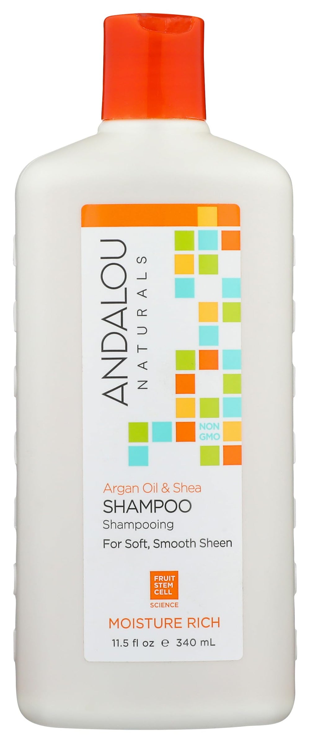 Andalou Naturals front bottle showing product and branding for easy identification