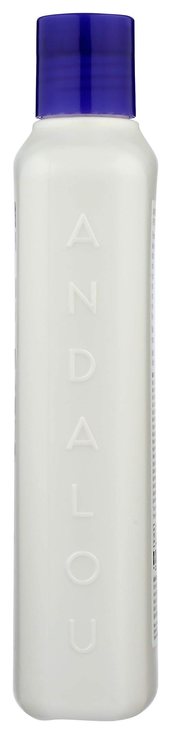 Andalou Naturals bottle styled on bathroom shelf for everyday routine inspiration