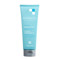 Andalou Naturals front lotion bottle showing packaging and benefits