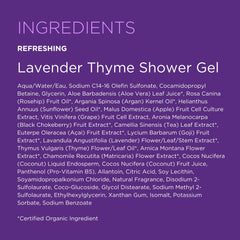 Andalou Naturals in a bathroom scene conveying calming scent and refreshing ritual benefit