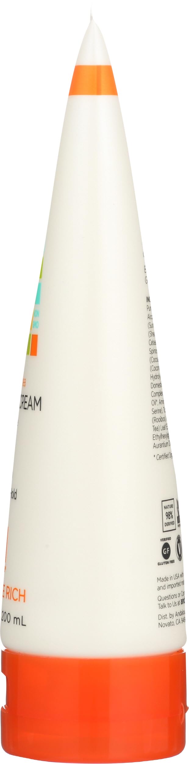 Andalou Naturals on bathroom shelf suggesting daily hair routine