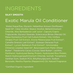 Andalou Naturals conditioner applied to curly hair demonstrating improved manageability and shine