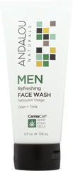 Andalou Naturals front packaging showing 6 oz bottle and brand benefits