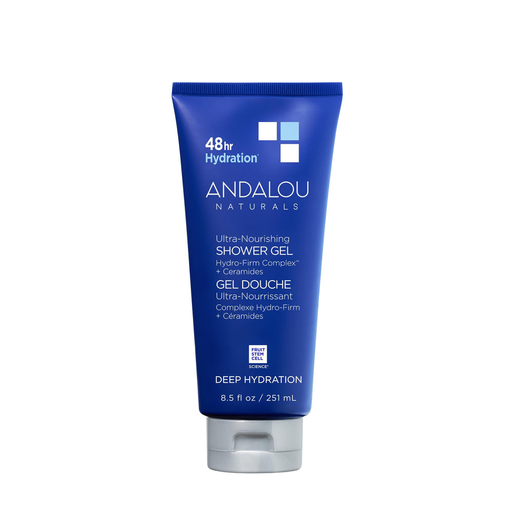 Andalou Naturals front packaging showing product and benefits for hydrated skin