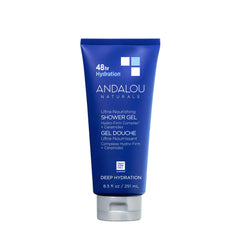 Andalou Naturals front packaging showing product and benefits for hydrated skin