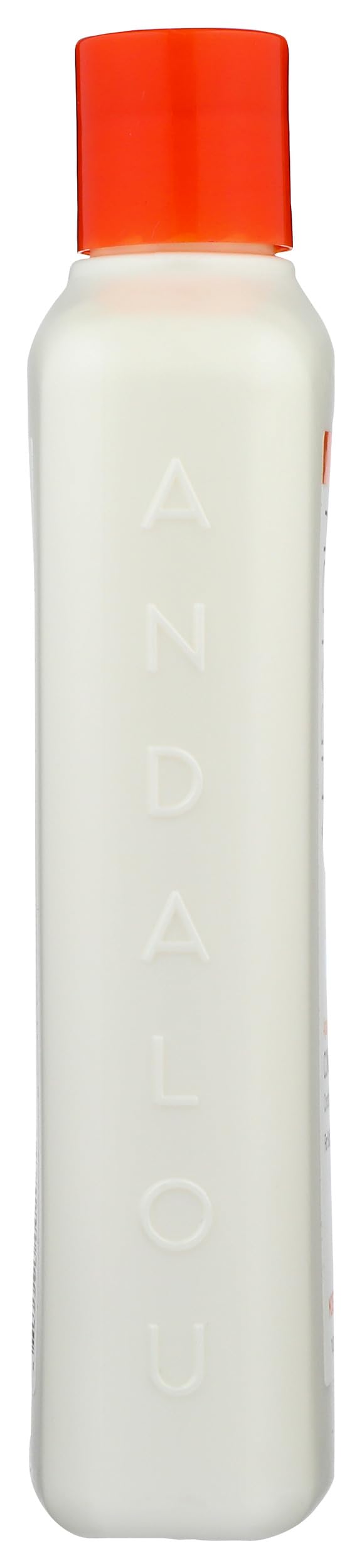 Andalou Naturals bottle next to hands illustrating the 11.5 oz size