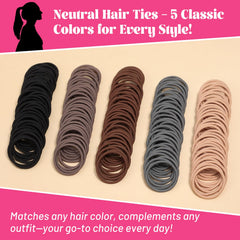 anezus hair tie securing a thick ponytail for reliable hold
