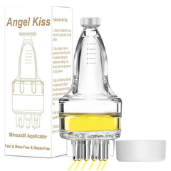 Angel Kiss applicator bottle front view showing compact design and precise dosing benefit