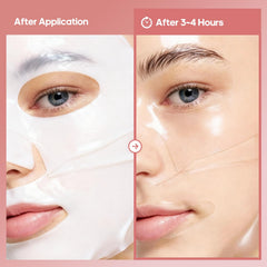 Angel Side mask texture detail showing smooth gel surface that boosts skin moisture