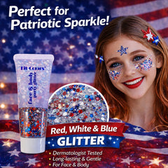Angels Beauty hair streak application demonstrating instant team-color spirit