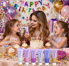 Angels Beauty 100ml gel next to hand showing true size for event coverage